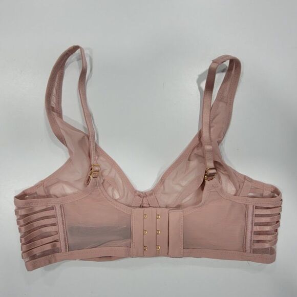 VS  Full Coverage Mesh Sheer Bra 32B NWT - Picture 7 of 8